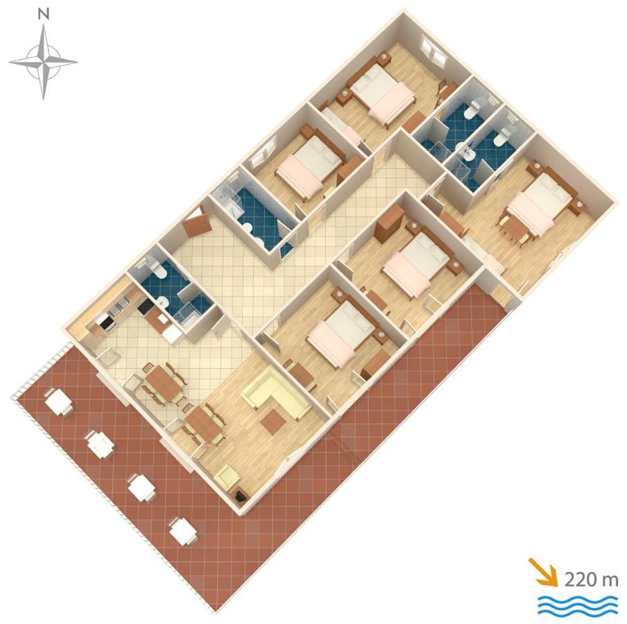 Apartments With A Parking Space Kastel Stafilic, Kastela - 5219 Bagian luar foto